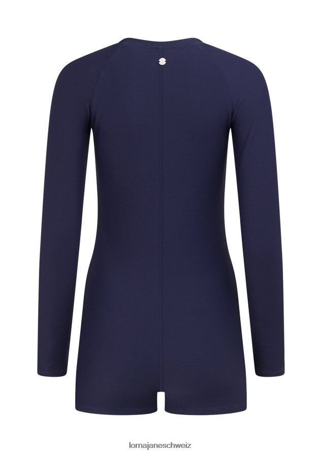 Bekleidung 202X405 Frauen Französische Marine Lorna Jane Wassersport-Ripp-Paddelanzug aus recyceltem Material