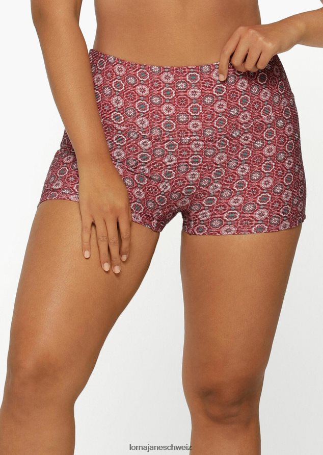 Bekleidung 202X406 Frauen marokkanischer Fliesendruck Lorna Jane Badeshorts aus recyceltem Material auf der marokkanischen Insel
