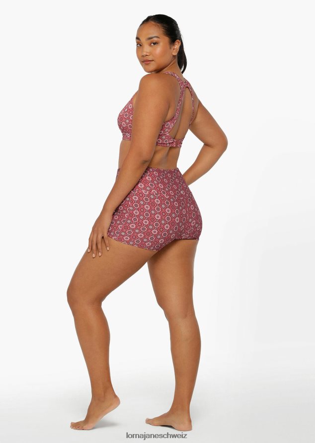 Bekleidung 202X406 Frauen marokkanischer Fliesendruck Lorna Jane Badeshorts aus recyceltem Material auf der marokkanischen Insel