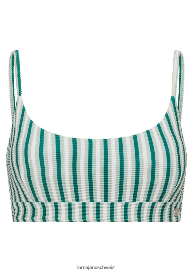 Bekleidung 202X409 Frauen Flutwellenstreifen Lorna Jane Tidal Wave recycelter Bade-BH