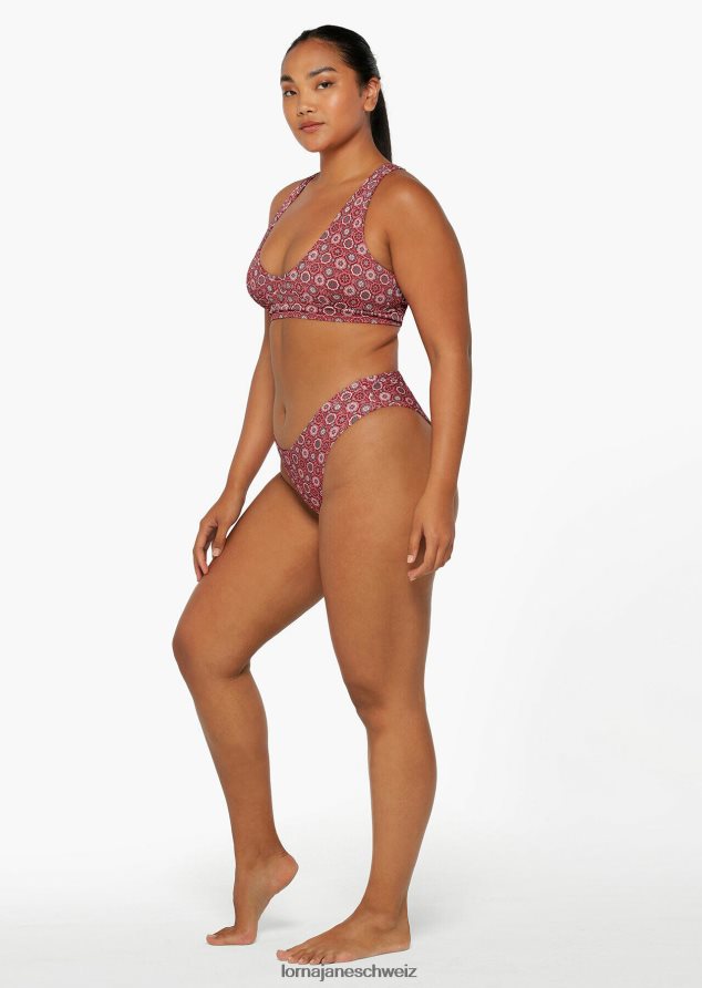 Bekleidung 202X415 Frauen marokkanischer Fliesendruck Lorna Jane Bade-BH aus recyceltem Material der marokkanischen Insel