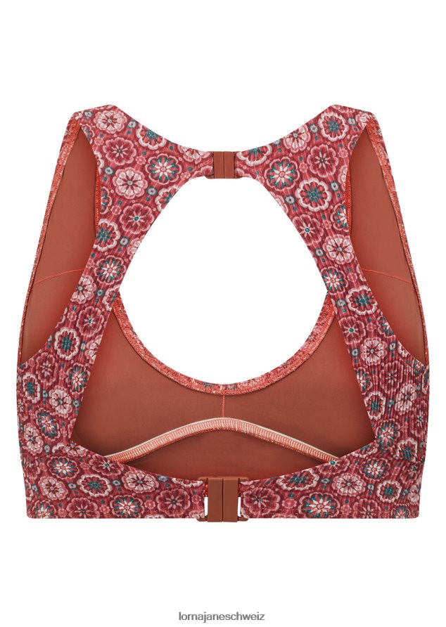 Bekleidung 202X415 Frauen marokkanischer Fliesendruck Lorna Jane Bade-BH aus recyceltem Material der marokkanischen Insel