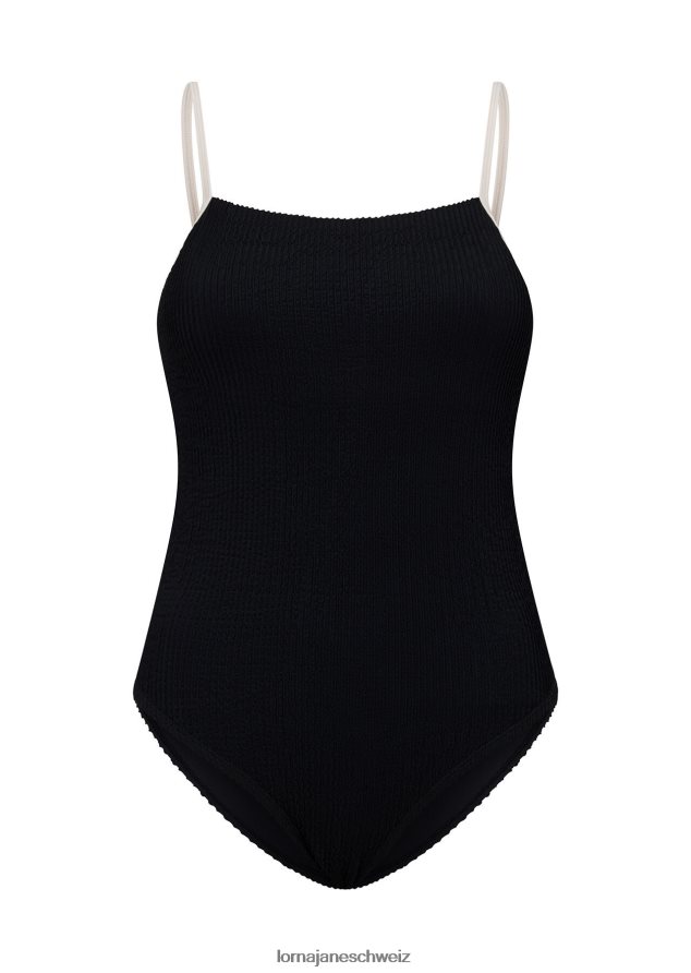 Bekleidung 202X420 Frauen Schwarz Lorna Jane Entspannung, einteilig gekräuselt