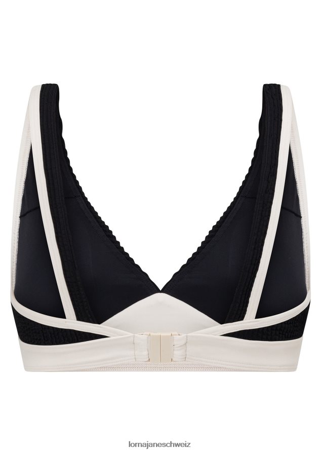 Bekleidung 202X425 Frauen Schwarz Lorna Jane Entspannungs-Schwimm-BH mit Kräuselung