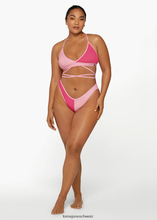 Bekleidung 202X426 Frauen heißes Fuchsia Lorna Jane Cali-Kontrast-Badehose