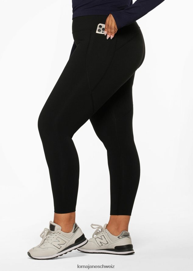 Bekleidung 202X100 Frauen Schwarz Lorna Jane Ultra Amy Thermo-Tech-Knöchelbeißer-Leggings