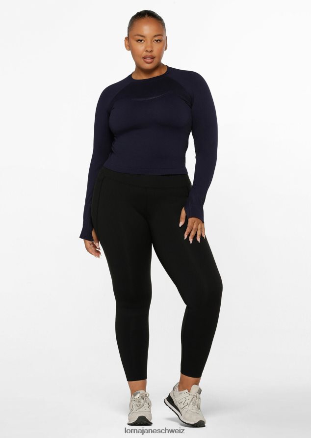 Bekleidung 202X100 Frauen Schwarz Lorna Jane Ultra Amy Thermo-Tech-Knöchelbeißer-Leggings