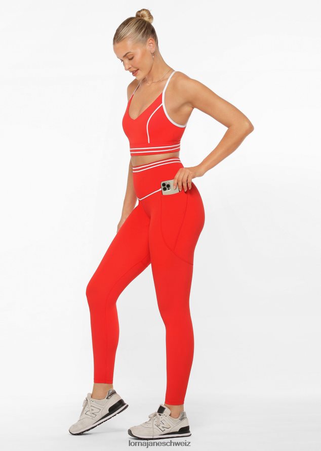 Bekleidung 202X113 Frauen heiße Tomate Lorna Jane Schnelle, recycelte Booty-Leggings in voller Länge