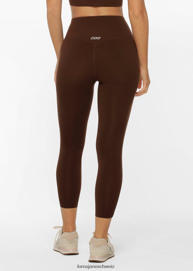 Bekleidung 202X134 Frauen Espresso Lorna Jane Lotus-Knöchelbeißer-Leggings ohne Scheuern