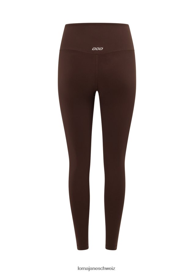 Bekleidung 202X134 Frauen Espresso Lorna Jane Lotus-Knöchelbeißer-Leggings ohne Scheuern