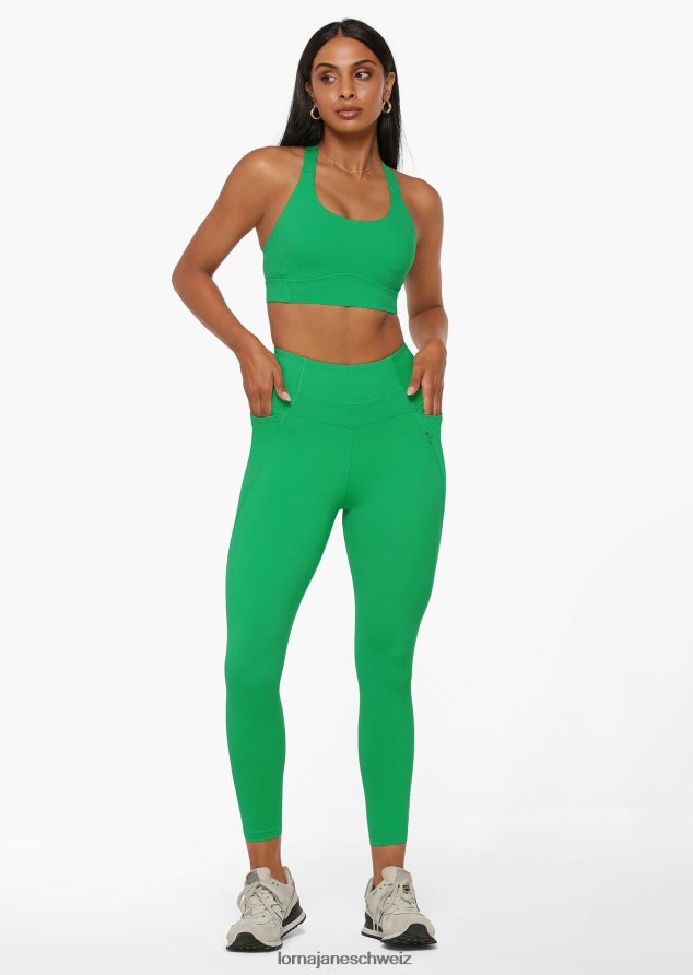 Bekleidung 202X144 Frauen Mojito Lorna Jane Reißverschlusstasche, recycelte Leggings mit Bauchunterstützung und Knöchelbeißer