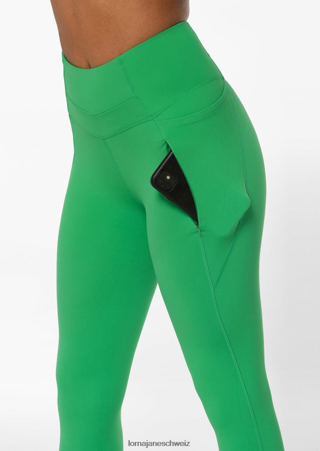Bekleidung 202X144 Frauen Mojito Lorna Jane Reißverschlusstasche, recycelte Leggings mit Bauchunterstützung und Knöchelbeißer