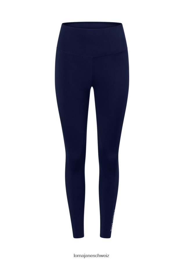 Bekleidung 202X189 Frauen Französische Marine Lorna Jane Lotus No Chafe Cool Touch Ankle Biter Leggings