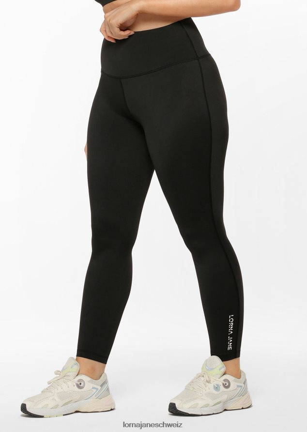 Bekleidung 202X213 Frauen Schwarz Lorna Jane Lotus No Chafe Cool Touch Ankle Biter Leggings