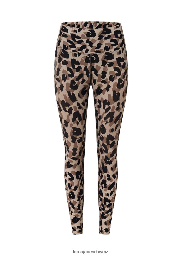 Bekleidung 202X235 Frauen abstrakter Gepardendruck Lorna Jane Abstrakte Tier-Excel-Knöchelbeißer-Leggings