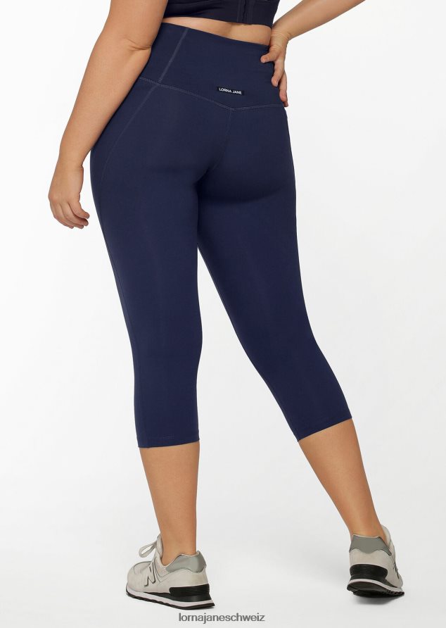 Bekleidung 202X254 Frauen Marine Lorna Jane Distanzstützende 7/8-Leggings mit Handytasche
