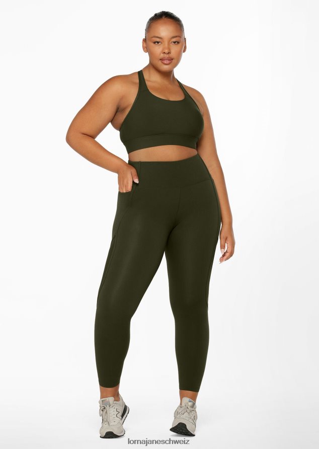 Bekleidung 202X26 Frauen Luxusgrün Lorna Jane Bewegungs-Knöchelbeißer-Leggings