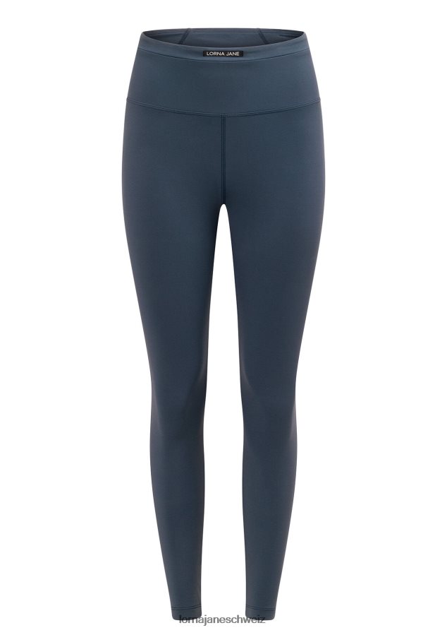 Bekleidung 202X306 Frauen blasses Indigo Lorna Jane Knöchelbeißer-Leggings mit Netz-Handytasche