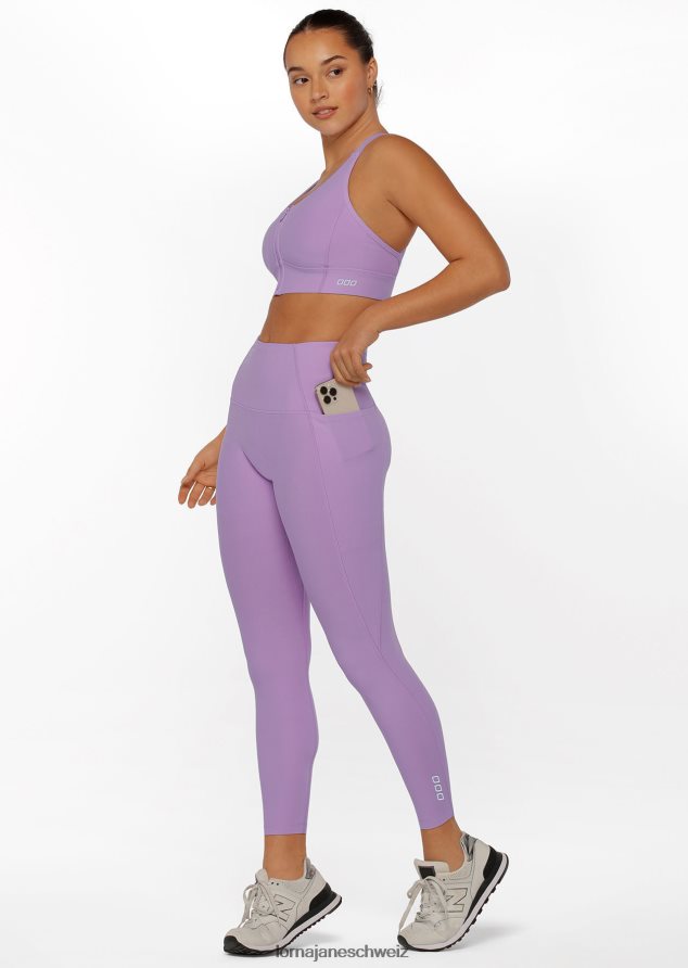 Bekleidung 202X393 Frauen lila Summen Lorna Jane ultimative Excel-Knöchelbeißer-Leggings