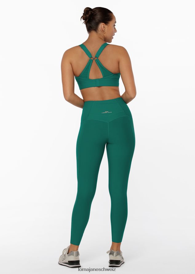Bekleidung 202X431 Frauen dunkles Blaugrün Lorna Jane ultimative Excel-Knöchelbeißer-Leggings
