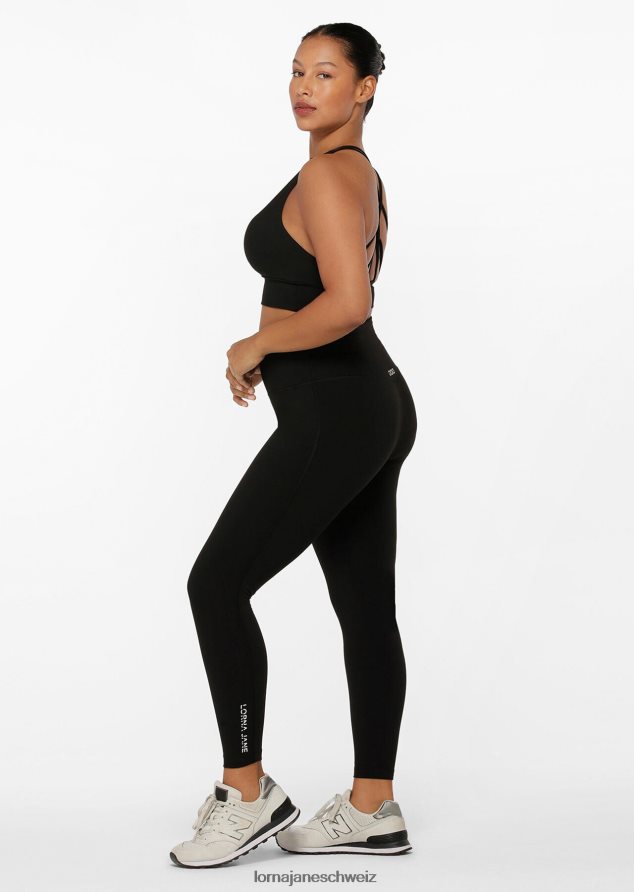 Bekleidung 202X458 Frauen Schwarz Lorna Jane Lotus-Leggings ohne Scheuern in voller Länge