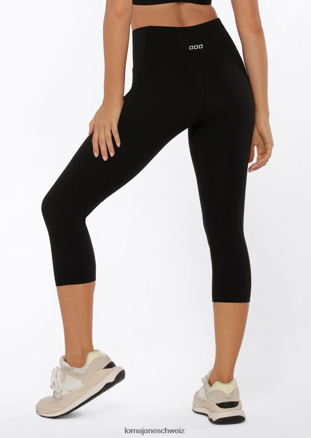 Bekleidung 202X461 Frauen Schwarz Lorna Jane Amy Phone Pocket 7/8-Tech-Leggings