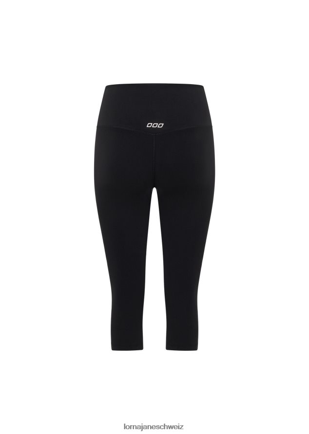 Bekleidung 202X464 Frauen Schwarz Lorna Jane Lotus No Chafe 3/4-Leggings
