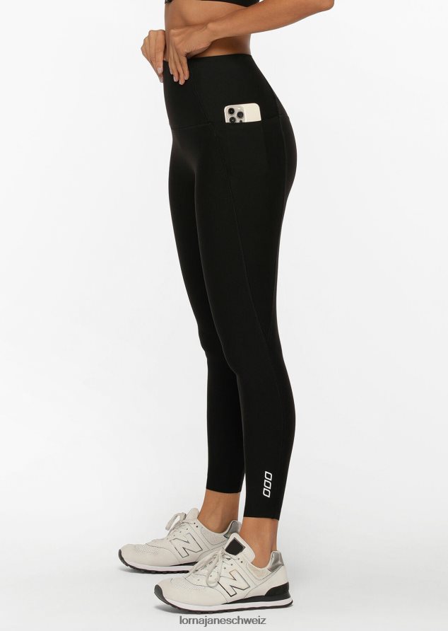 Bekleidung 202X467 Frauen Schwarz Lorna Jane ultimative Excel-Knöchelbeißer-Leggings