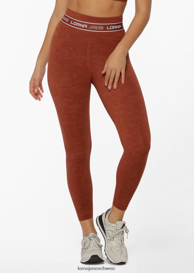 Bekleidung 202X476 Frauen gewaschenes Gewürz Lorna Jane Tempo-Knöchelbeißer-Leggings