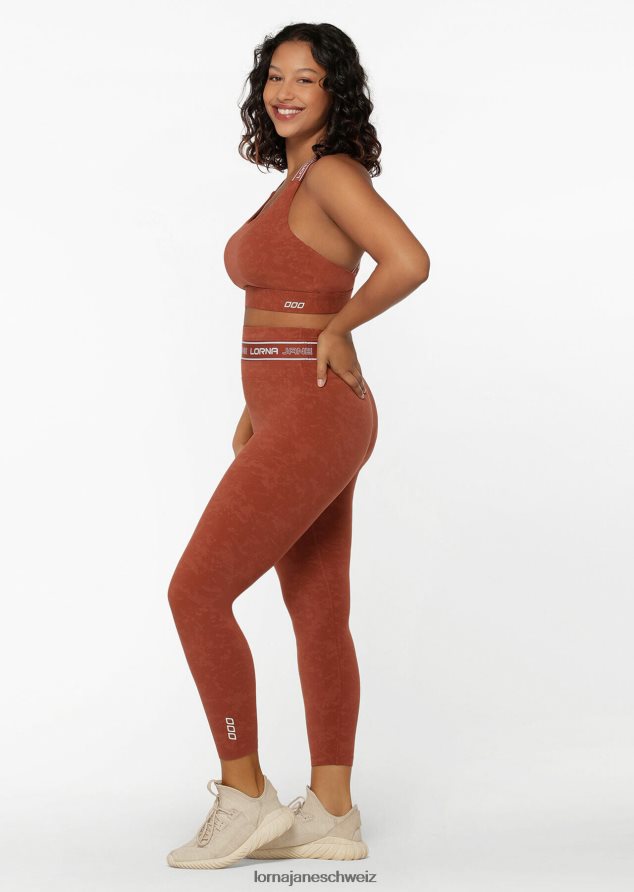 Bekleidung 202X476 Frauen gewaschenes Gewürz Lorna Jane Tempo-Knöchelbeißer-Leggings