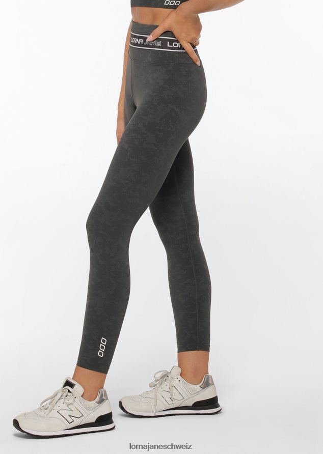 Bekleidung 202X477 Frauen gewaschenes Titan Lorna Jane Tempo-Knöchelbeißer-Leggings