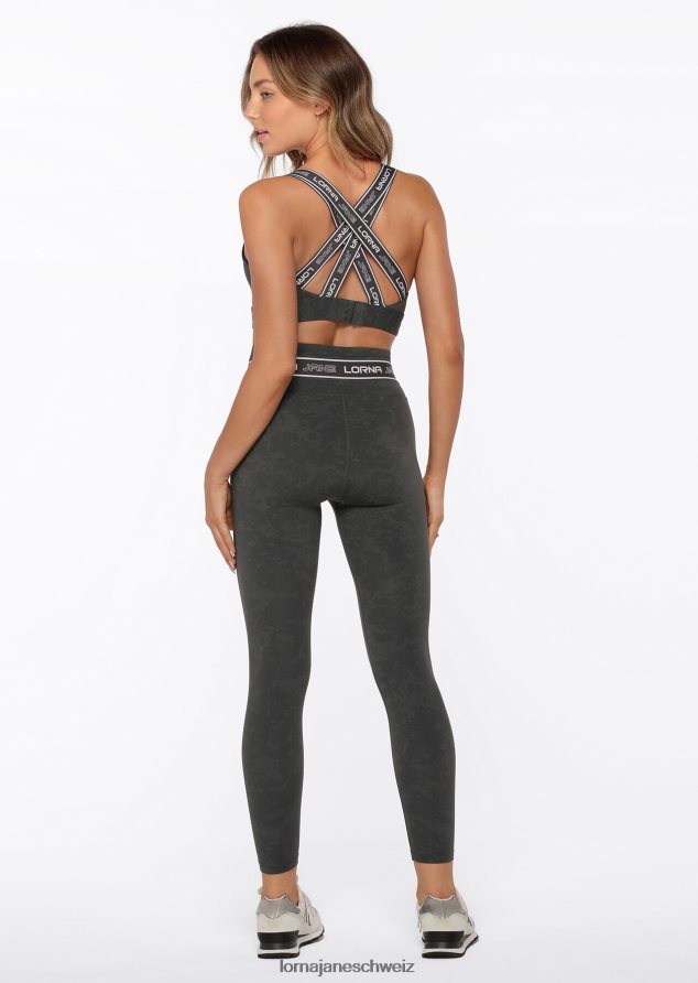 Bekleidung 202X477 Frauen gewaschenes Titan Lorna Jane Tempo-Knöchelbeißer-Leggings