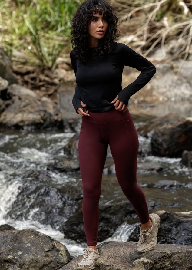 Bekleidung 202X63 Frauen kastanienbraun Lorna Jane Ultra Amy Thermo-Tech-Leggings in voller Länge