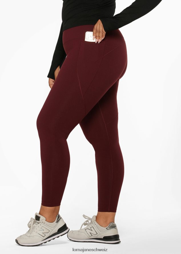 Bekleidung 202X63 Frauen kastanienbraun Lorna Jane Ultra Amy Thermo-Tech-Leggings in voller Länge