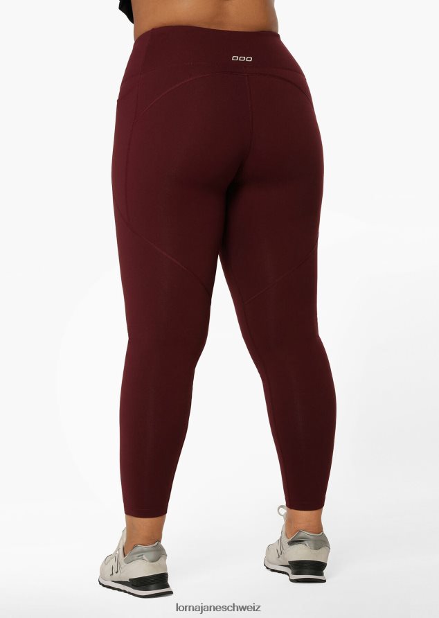 Bekleidung 202X63 Frauen kastanienbraun Lorna Jane Ultra Amy Thermo-Tech-Leggings in voller Länge