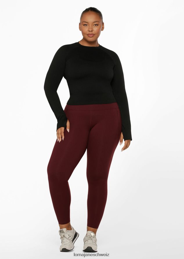 Bekleidung 202X63 Frauen kastanienbraun Lorna Jane Ultra Amy Thermo-Tech-Leggings in voller Länge