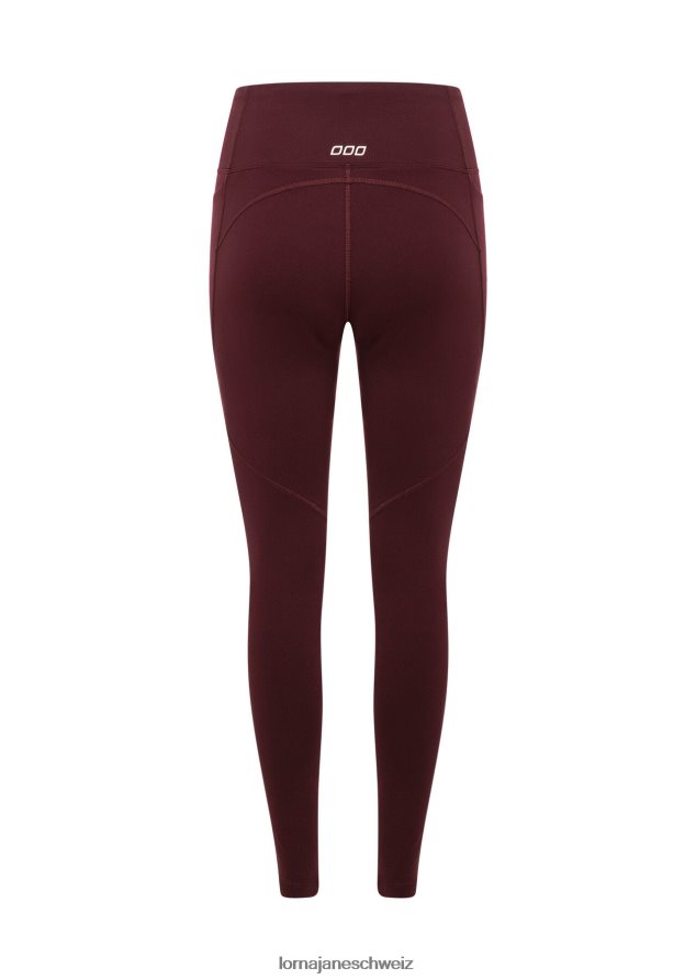 Bekleidung 202X63 Frauen kastanienbraun Lorna Jane Ultra Amy Thermo-Tech-Leggings in voller Länge