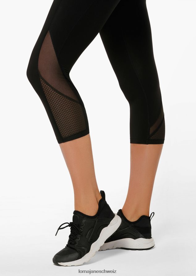Bekleidung 202X84 Frauen Schwarz Lorna Jane 7/8-Leggings mit Airflow-Kernstabilität