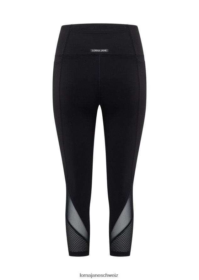 Bekleidung 202X84 Frauen Schwarz Lorna Jane 7/8-Leggings mit Airflow-Kernstabilität