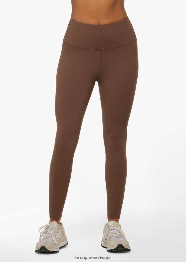 Bekleidung 202X90 Frauen Schokolade Lorna Jane Ganztägige Lotus-Thermo-Leggings ohne Scheuern in voller Länge