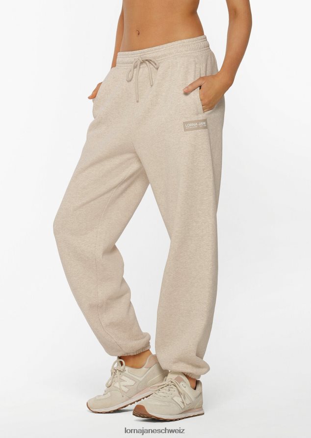 Bekleidung 202X301 Frauen Hafermergel Lorna Jane klassische Fleece-Trainingshose