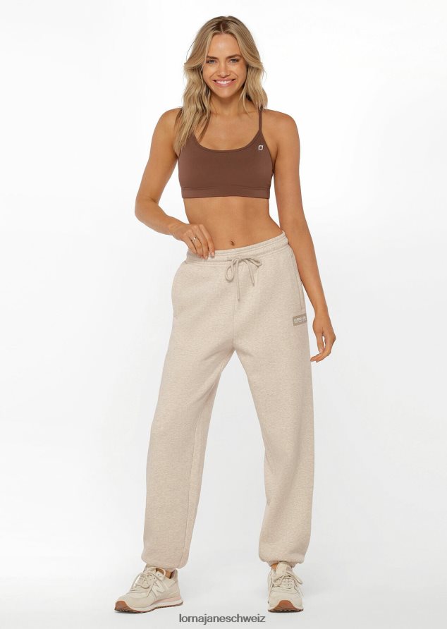 Bekleidung 202X301 Frauen Hafermergel Lorna Jane klassische Fleece-Trainingshose