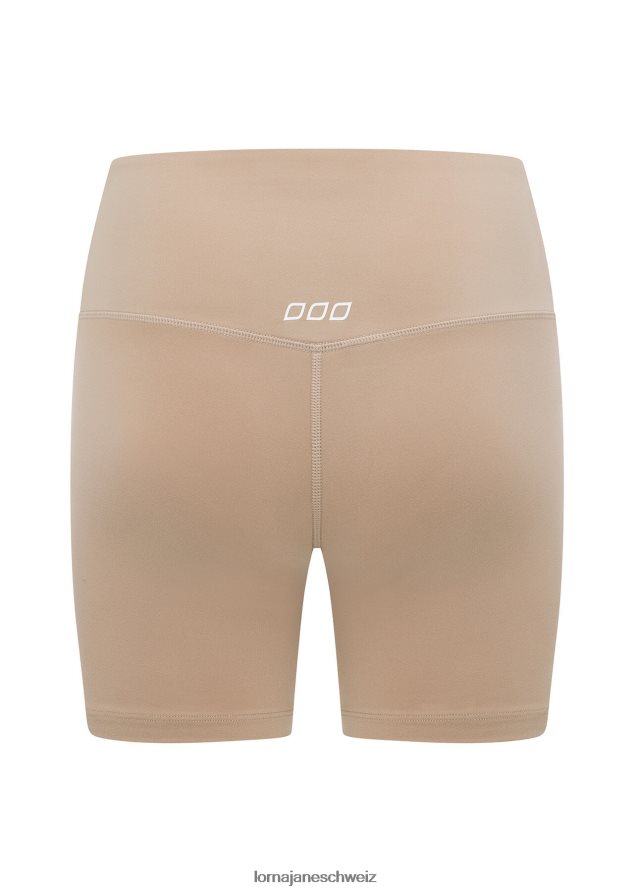 Bekleidung 202X110 Frauen dunkles gebrochenes Weiß Lorna Jane Lotus No Chafe 16cm Fahrradshorts