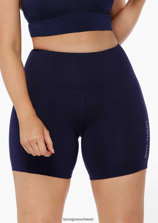 Bekleidung 202X112 Frauen Französische Marine Lorna Jane Lotus No Chafe 16cm Fahrradshorts