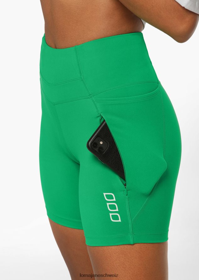 Bekleidung 202X147 Frauen Mojito Lorna Jane Reißverschlusstasche, recycelte Bauchstütze, 16 cm lange Radhose