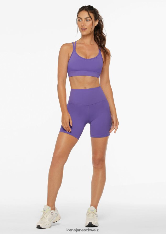 Bekleidung 202X183 Frauen Ultraviolett Lorna Jane Lotus No Chafe Cool Touch Fahrradshorts