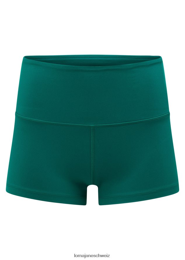 Bekleidung 202X192 Frauen dunkles Blaugrün Lorna Jane Lotus No Chafe 7cm Fahrradshorts