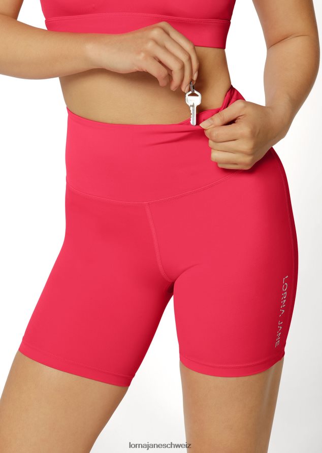 Bekleidung 202X202 Frauen Neon-Himbeere Lorna Jane Lotus No Chafe Cool Touch Fahrradshorts