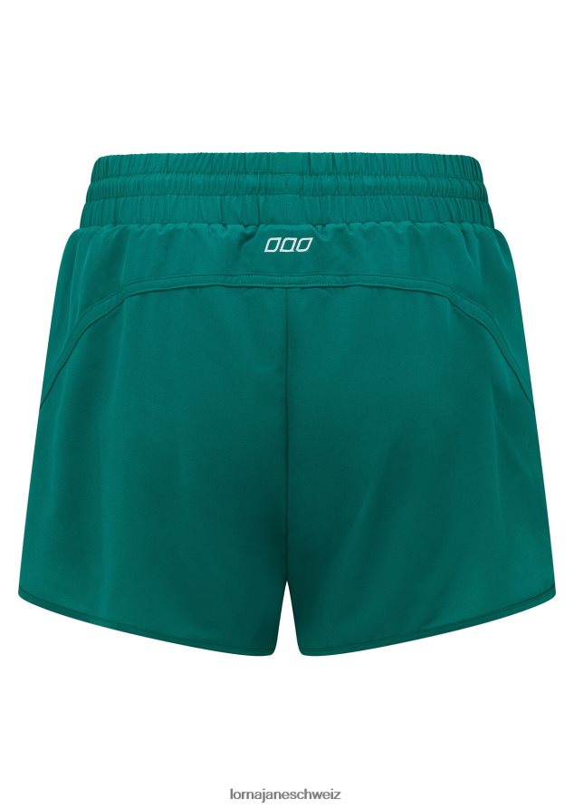 Bekleidung 202X206 Frauen dunkles Blaugrün Lorna Jane ultimativer Kurzlauf