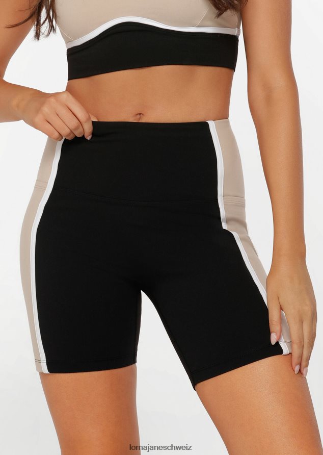 Bekleidung 202X243 Frauen cremefarben Lorna Jane Hiit No Ride Phone Pocket Bike Short